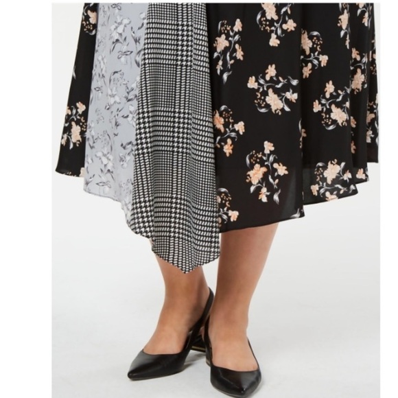 Calvin Klein Patchwork Asymmetrical Skirt - Picture 3 of 8